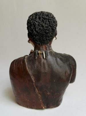 African clay busts circa 1950's