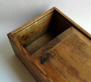 19 th century Oregon pine candle box