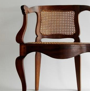 19th century stinkwood caned carver