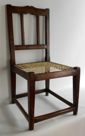 19th century stinkwood and riempie Transitional Tulbagh chair