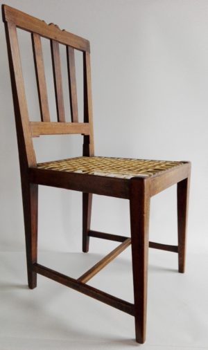 19th century stinkwood and riempie Overberg chair