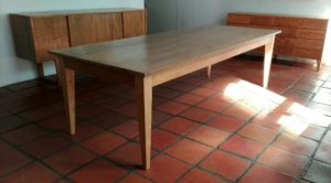 2,5 Table made from reclaimed 19th century yellowwood