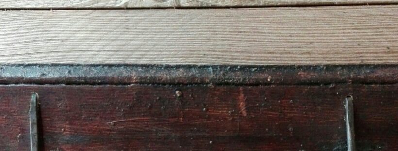 Coatrack made from reclaimed 19th century Oregon pine