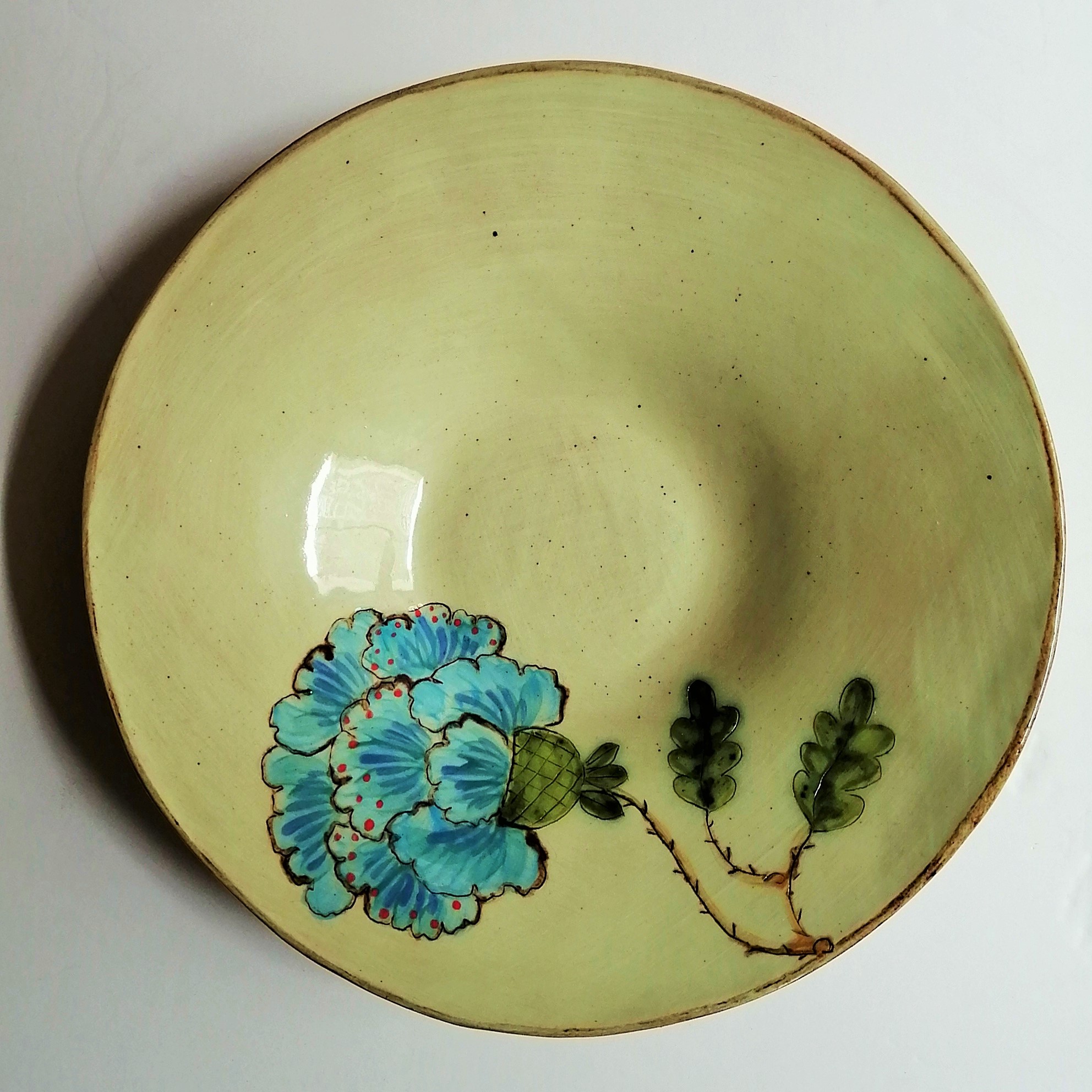 Ceramic floral bowl by Lisa Ringwood Lutge Gallery