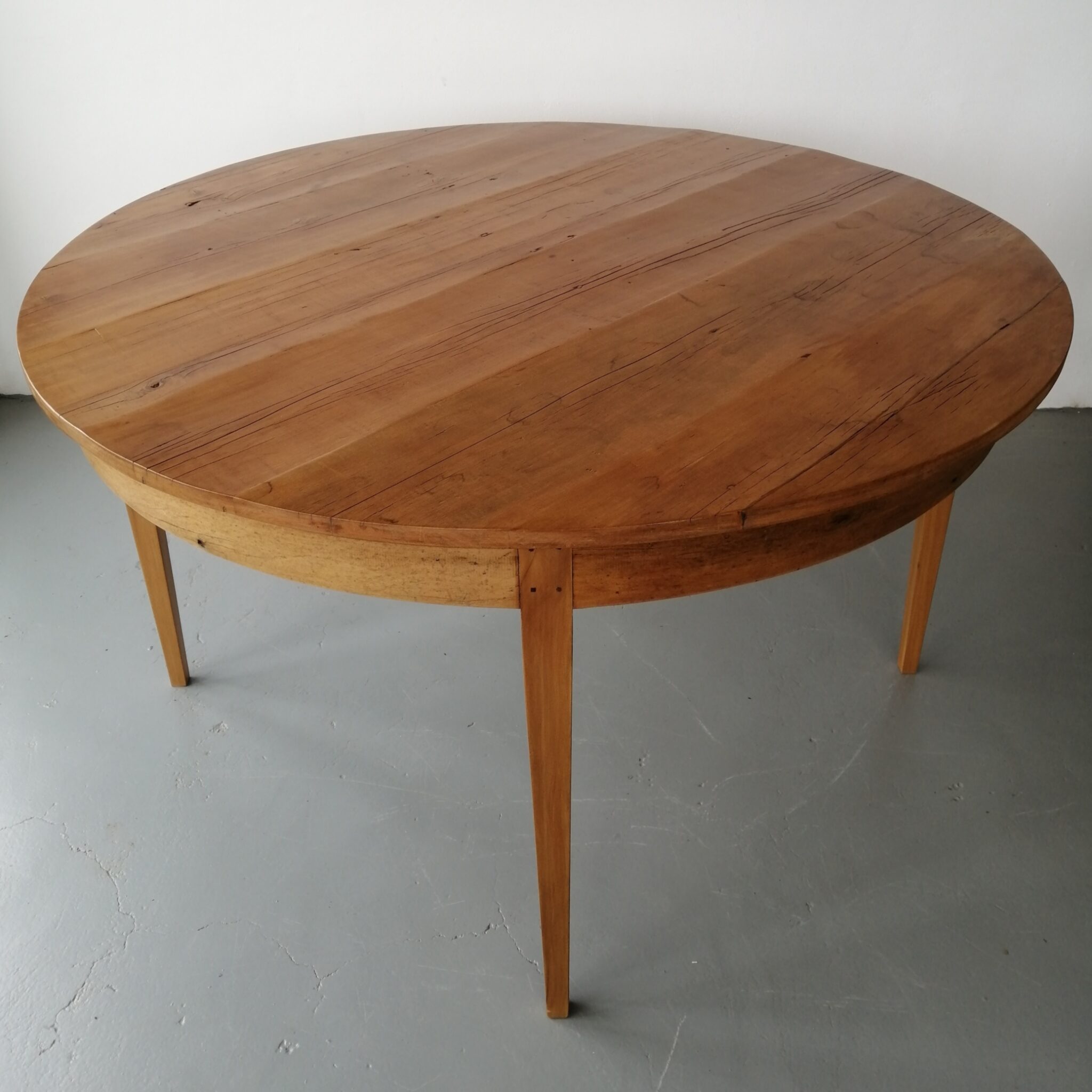 Round table / reclaimed 19thC yellowwood - Lutge Gallery