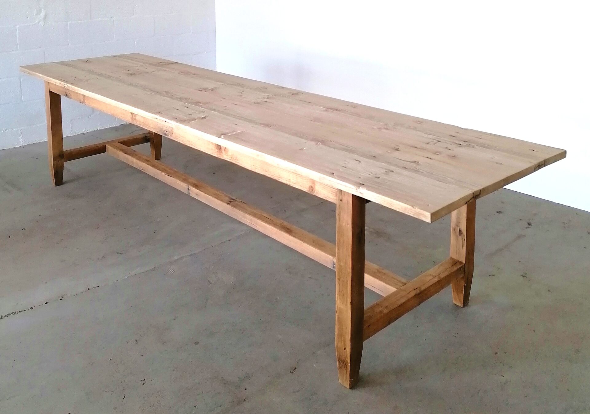 Stretcher table made from reclaimed 19th century oregon pine – Lutge ...